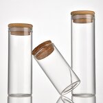 Glass Food Storage Jar Factory - Wholesale Clear Borosilicate with Cork Lid