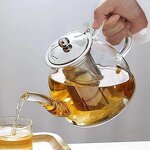 Borosilicate Glass Teapot Supplier - with Stainless Steel Infuser Heat Resistant