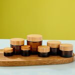 Glass Jars Supplier - Wholesale 30g 50g Amber Empty for Skin Care Cream