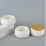 Ceramic Candle Jars Manufacturer - Wholesale Fashion Modern with Wood Lid