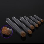 Plastic Test Tube Manufacturer - Round Bottom Transparent PS with Cork