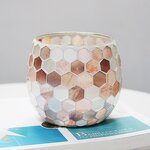 Glass Candle Holders Supplier - Colorful Luxury Mosaic for Decoration