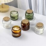 Glass Candle Jar Factory - Wholesale 80ml with Cork Lids Empty for Christmas