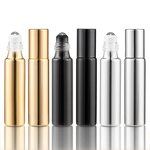 Glass Essential Oil Roller Bottle Factory - Wholesale 10ml UV Gold Black Roll-on