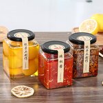 Glass Honey Jar Factory - Wholesale Square Metal Screw Lid Screen Printed