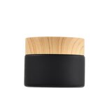 Glass Face Cream Jars Manufacturer - Wholesale Matte Black with Plastic Cap