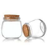 Glass Yogurt Pudding Jars Factory - Wholesale Round with Cork Lid Screen-Printed