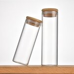 Glass Storage Jar Manufacturer - 37mm Clear Borosilicate Cork Screw Cap