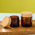 Glass Jars Supplier - Wholesale 30g 50g Amber Empty for Skin Care Cream