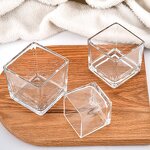 Glass Candle Jar Factory - Thick Bottom Square Empty Candlestick Holder