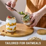 Glass Food Storage Jars Manufacturer - Food Grade 300ml/500ml with Bamboo Lid