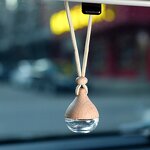 Glass Car Perfume Diffuser Manufacturer - 5ml Spherical Hanging with Screw Cap