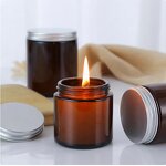 Glass Candle Jar Manufacturer - Wholesale 100ml 250ml Amber Clear Blue