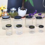 Glass Food Storage Jars Supplier - Wholesale Hexagon with Aluminum Lid