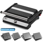 Panini Steak Grill Manufacturer - OEM/ODM 2000W 4-Slice Double Contact Grill