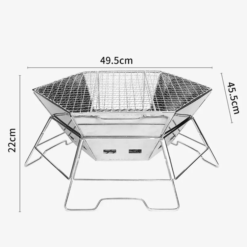 Charcoal Grill Manufacturer - OEM/ODM Portable Outdoor Folding Stainless Steel BBQ