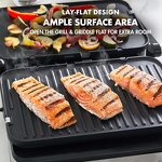 Panini Steak Grill Manufacturer - OEM/ODM 2000W 4-Slice Double Contact Grill