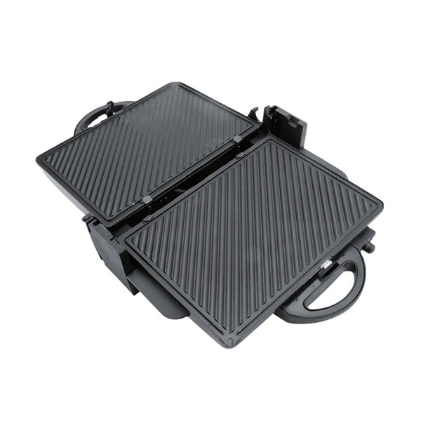 Panini Maker Grill Manufacturer - OEM/ODM 180 Degree Opening 4 Slice Contact Grill