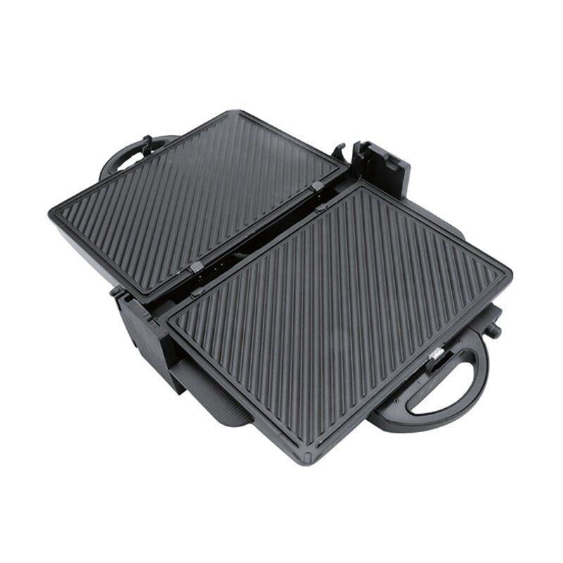 Panini Maker Grill Manufacturer - OEM/ODM 180 Degree Opening 4 Slice Contact Grill