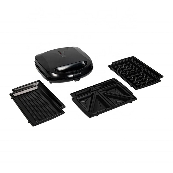 Sandwich Toaster Maker Manufacturer - OEM/ODM 3 in 1 Detachable Plates with Waffle