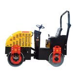 Construction Vibratory Roller Factory - 1.5 Ton Double Drums Driving Compactor