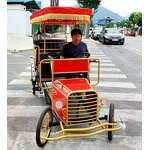 Tourist Rickshaw Bike Factory - Electric Black Front Seat Pedicab Manufacturer