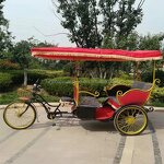 Sightseeing Electric Tricycle Supplier - 3 Person Tandem Bike Brand Hot