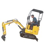 Hydraulic Mini Excavator Supplier - 1000kg Crawler Type for Sale