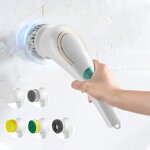 Cleaning Brush Manufacturer - OEM/ODM 5 in 1 Kitchen Bathroom Electric Cleaning Brush