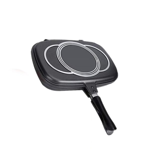 Grill Frying Skillet Manufacturer - OEM/ODM Nonstick Portable Double Side Grill Pan