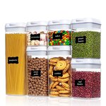 Rice Storage Container Manufacturer - OEM/ODM Stackable BPA Free Black Plastic Set
