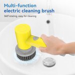 Electric Cleaning Brush Set Manufacturer - OEM/ODM Handheld Wireless Spinner Bathroom Brush Set