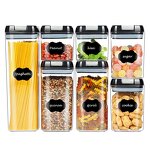 Rice Storage Container Manufacturer - OEM/ODM Stackable BPA Free Black Plastic Set
