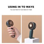 Handheld Fan Manufacturer - OEM/ODM 3 Speed Quiet USB Rechargeable Mini Portable Fan