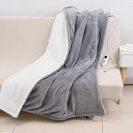 Electric Blanket Manufacturer - Wholesale 6 Timer Settings 220v Flannel Heated Throw