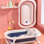 Baby Bathtub Set Manufacturer - OEM/ODM Portable Folding Plastic Bathtub with Thermometer