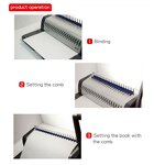 Plastic Comb Binding Machine Manufacturer - OEM/ODM WD-5018 Desktop A4 Manual Comb Binder