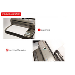 Wire Binding Machine Manufacturer - OEM/ODM WD-2006 Desktop 2:1 Manual Double Hands Binder