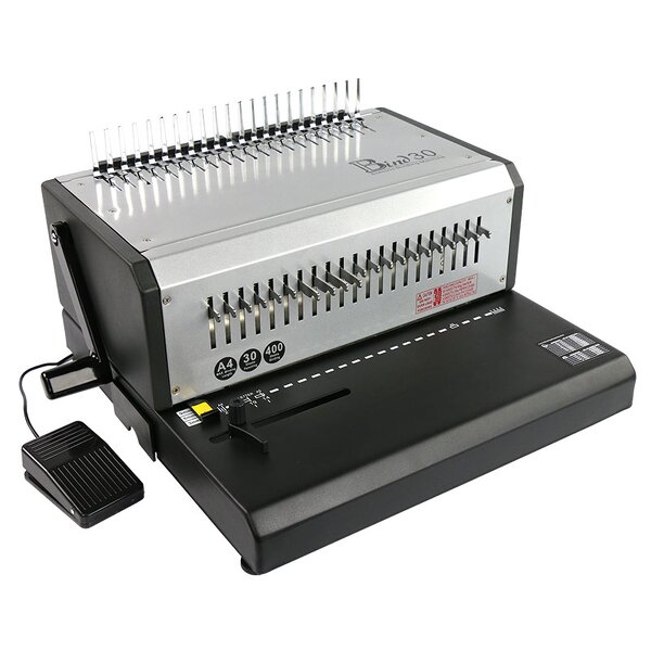 Comb Binding Machine Manufacturer - OEM/ODM EB-30 Electric 21 Holes Spiral Comb Binder