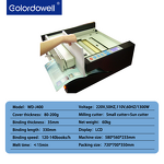 Book Binding Machine Manufacturer - OEM/ODM WD-J400 Automatic A4 Desktop Perfect Binder