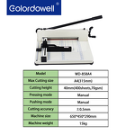 Paper Cutter Manufacturer - OEM/ODM WD-858A4 Heavy-Duty Manual A4 Slitting Machine