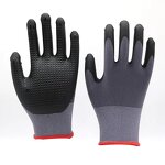 Safety Gloves Supplier - 15G Nylon Spandex Foam Nitrile Coated Non-Slip