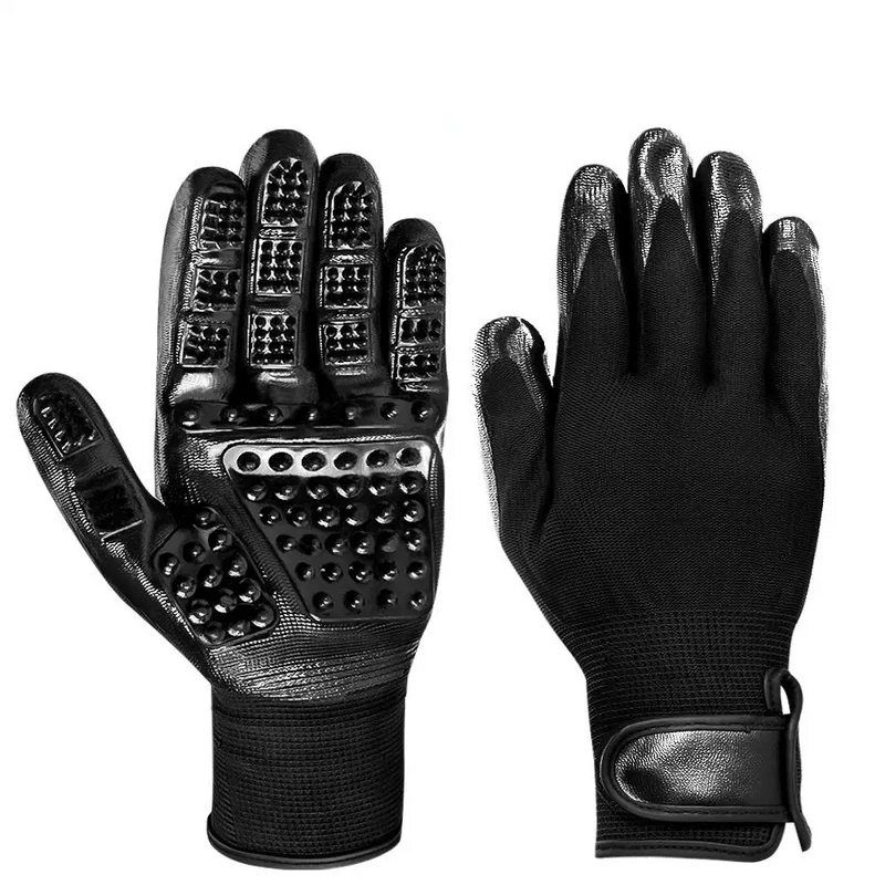 Pet Hair Remover Mitts Supplier - Polyester Anti-Chemical for Bathing