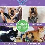 Pet Safety Gloves Manufacturer - Gentle Deshedding Mitts Machine Washable