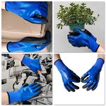 Protective Work Gloves Supplier - Polyester Double Dipped Sandy Nitrile