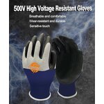 Electrician Gloves Supplier - 500V High Voltage Rubber Non-Slip