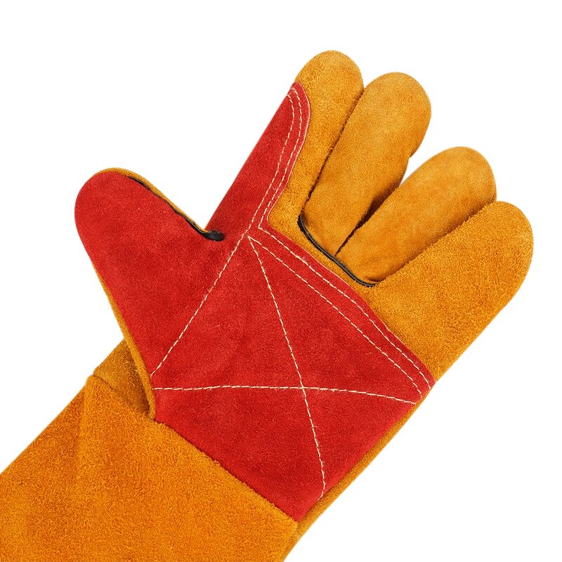 Welding Safety Gloves Factory - Long Cuff Cowhide for Welder