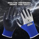 Electrician Gloves Manufacturer - 500V Flame Retardant Rubber Sensitive