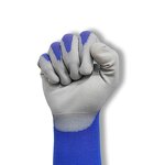 Safety Work Gloves Supplier - 18G Nylon Breathable Palm PU Coated