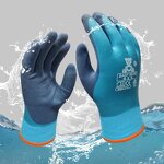 Winter Work Gloves Manufacturer - Terry Warm Double Sandy Latex Dip Custom
